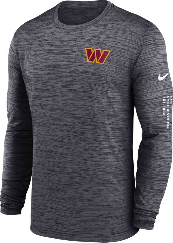 Nike Men's Washington Commanders Sideline Alt Black Velocity Long Sleeve T-Shirt product image