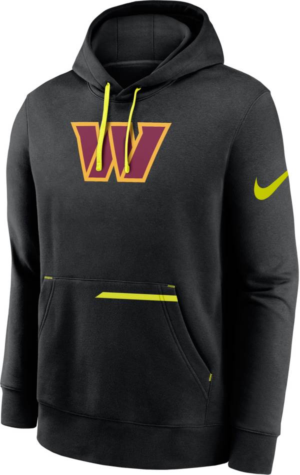 Nike Men's Washington Commanders 2023 Volt Black Pullover Hoodie product image