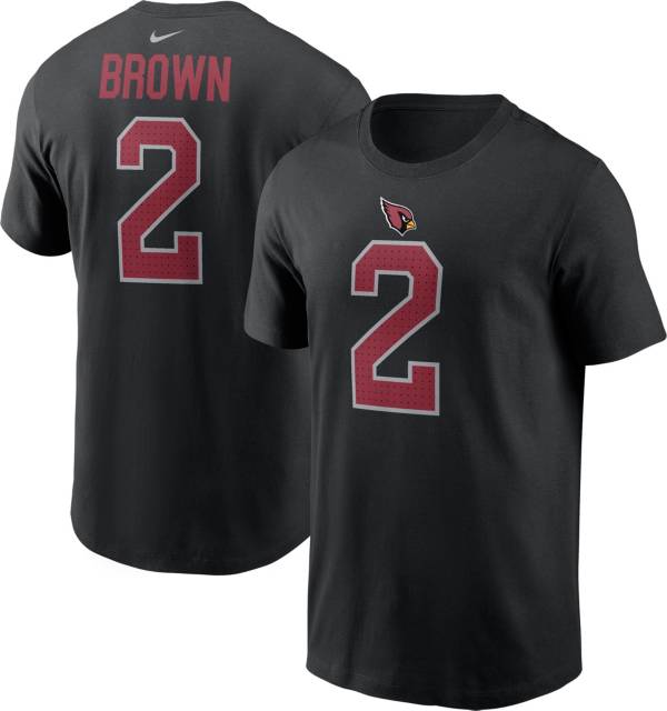 Nike Men's Arizona Cardinals Marquise Brown #2 Black T-Shirt