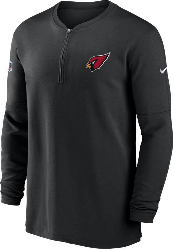 Nike Men's Arizona Cardinals Sideline Black Half-Zip Long Sleeve Top product image
