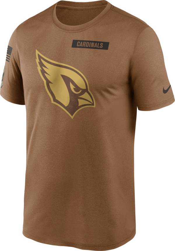 Nike Men's Arizona Cardinals 2023 Salute to Service Brown Legend T-Shirt