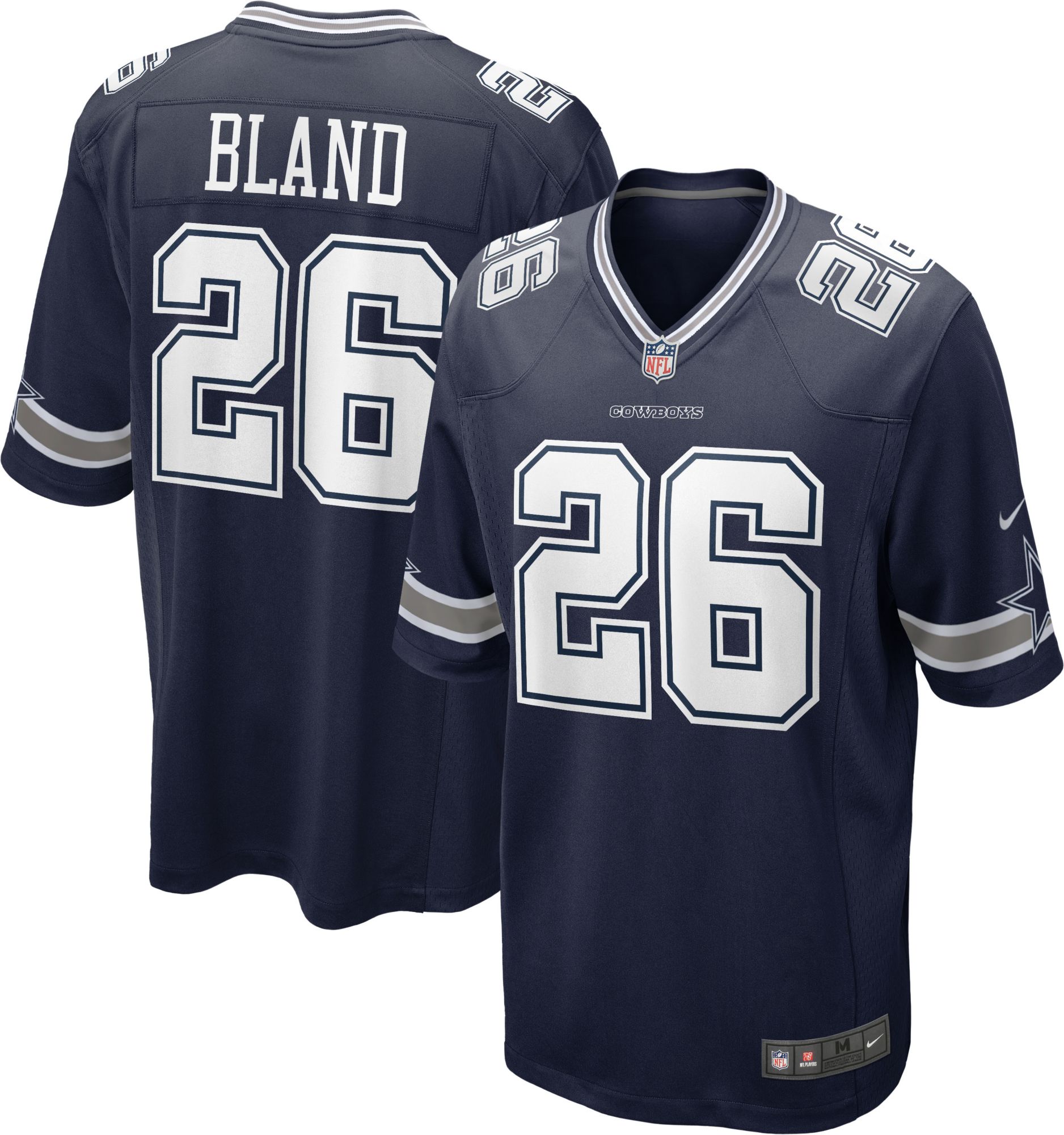 Nike Men's Dallas Cowboys DaRon Bland #26 Navy Game Jersey