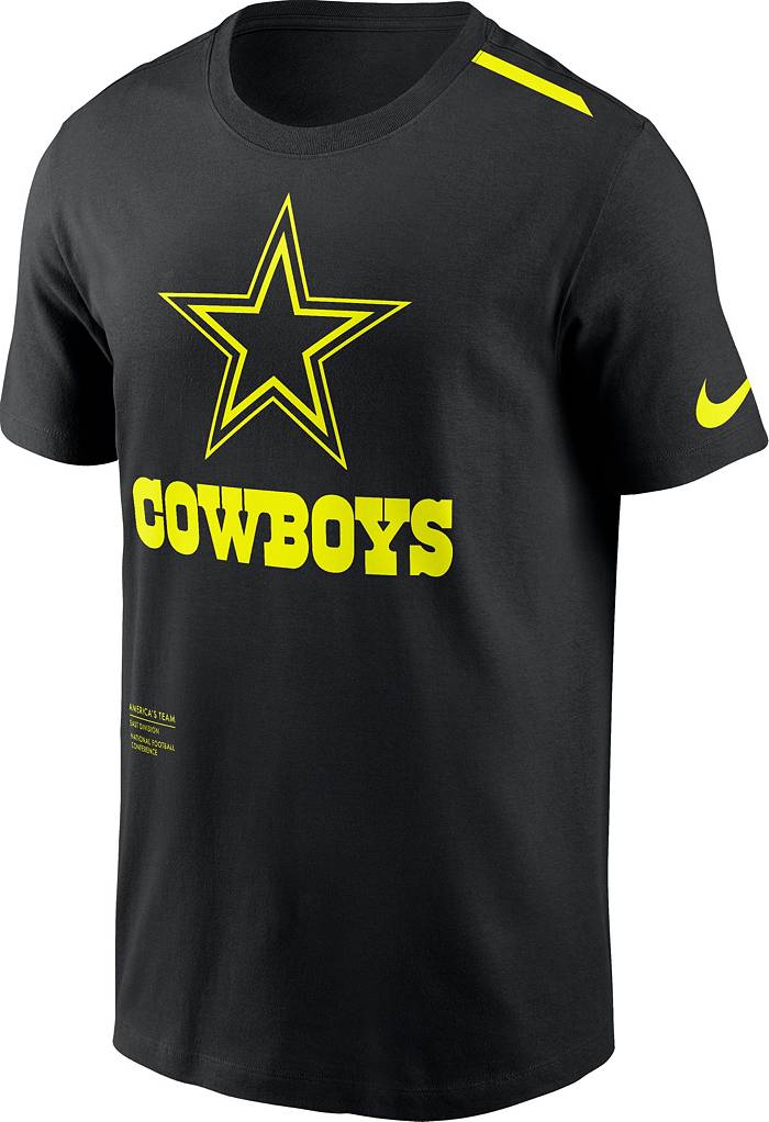 Nike Men's Dallas Cowboys 2023 Volt Black T-Shirt