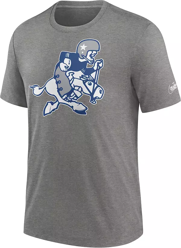 Nike Men's Dallas Cowboys Rewind Logo Grey T-Shirt