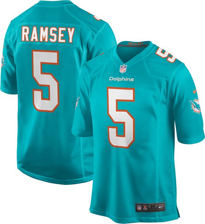 Nike Men's Miami Dolphins Jalen Ramsey #5 Aqua Game Jersey
