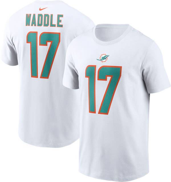 Nike Men's Miami Dolphins Jaylen Waddle #17 White T-Shirt