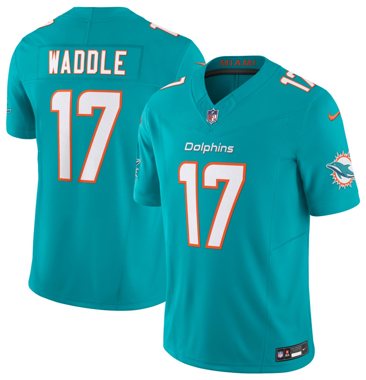 Nike Men s Miami Dolphins Jaylen Waddle 17 Vapor F.U.S.E. Turbo Green Limited Jersey Dick s Sporting Goods