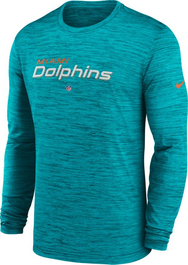 Nike Men's Miami Dolphins Sideline Velocity T-Shirt - Grey - XXL Each