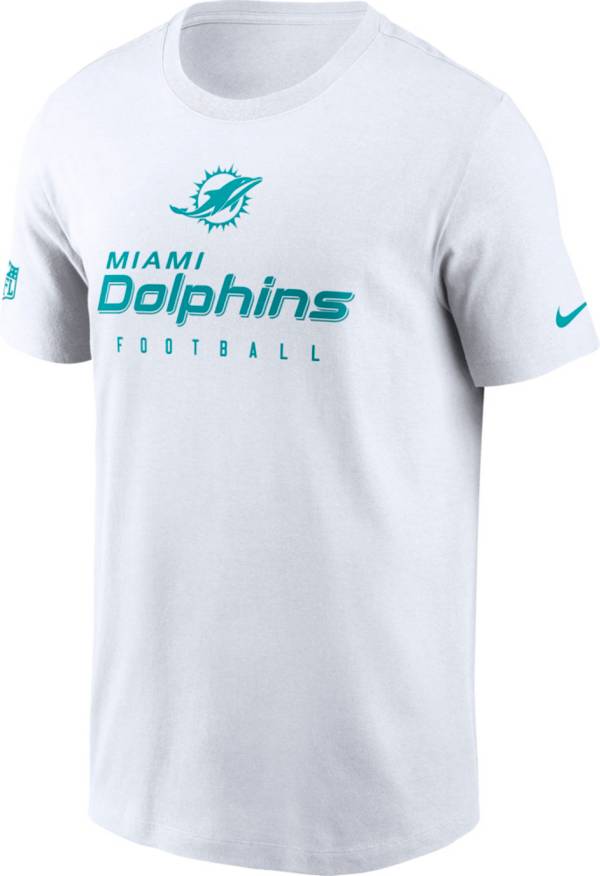 Nike Men's Miami Dolphins Rewind Logo Aqua T-Shirt