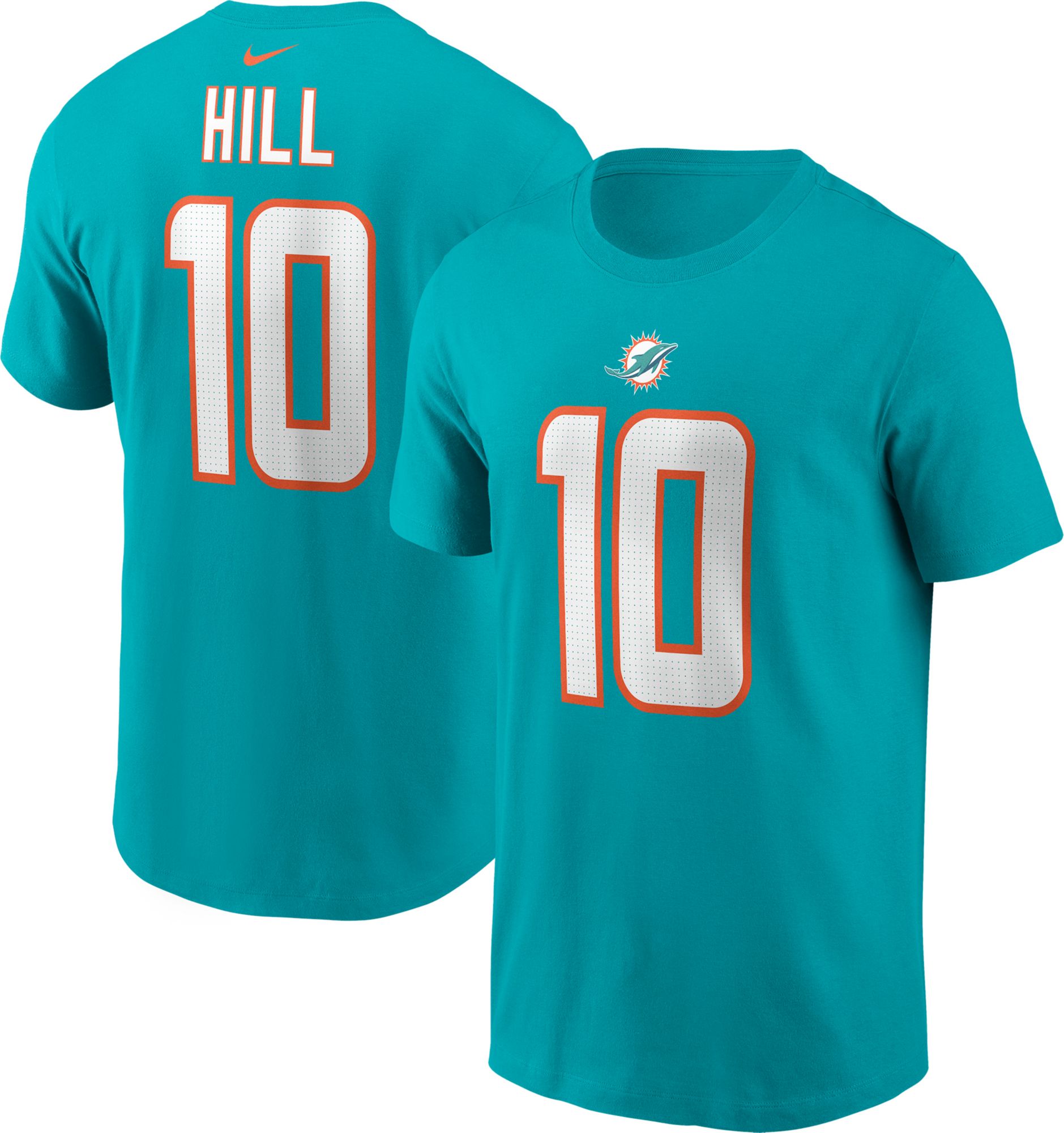 Nike Men's Miami Dolphins Tyreek Hill #10 Aqua T-Shirt product image