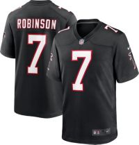 Nike Men's Bijan Robinson Atlanta Falcons Black Game Replica Jersey