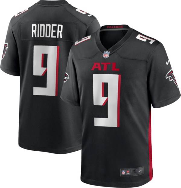 Nike Men s Atlanta Falcons Desmond Ridder 9 Black Game Jersey