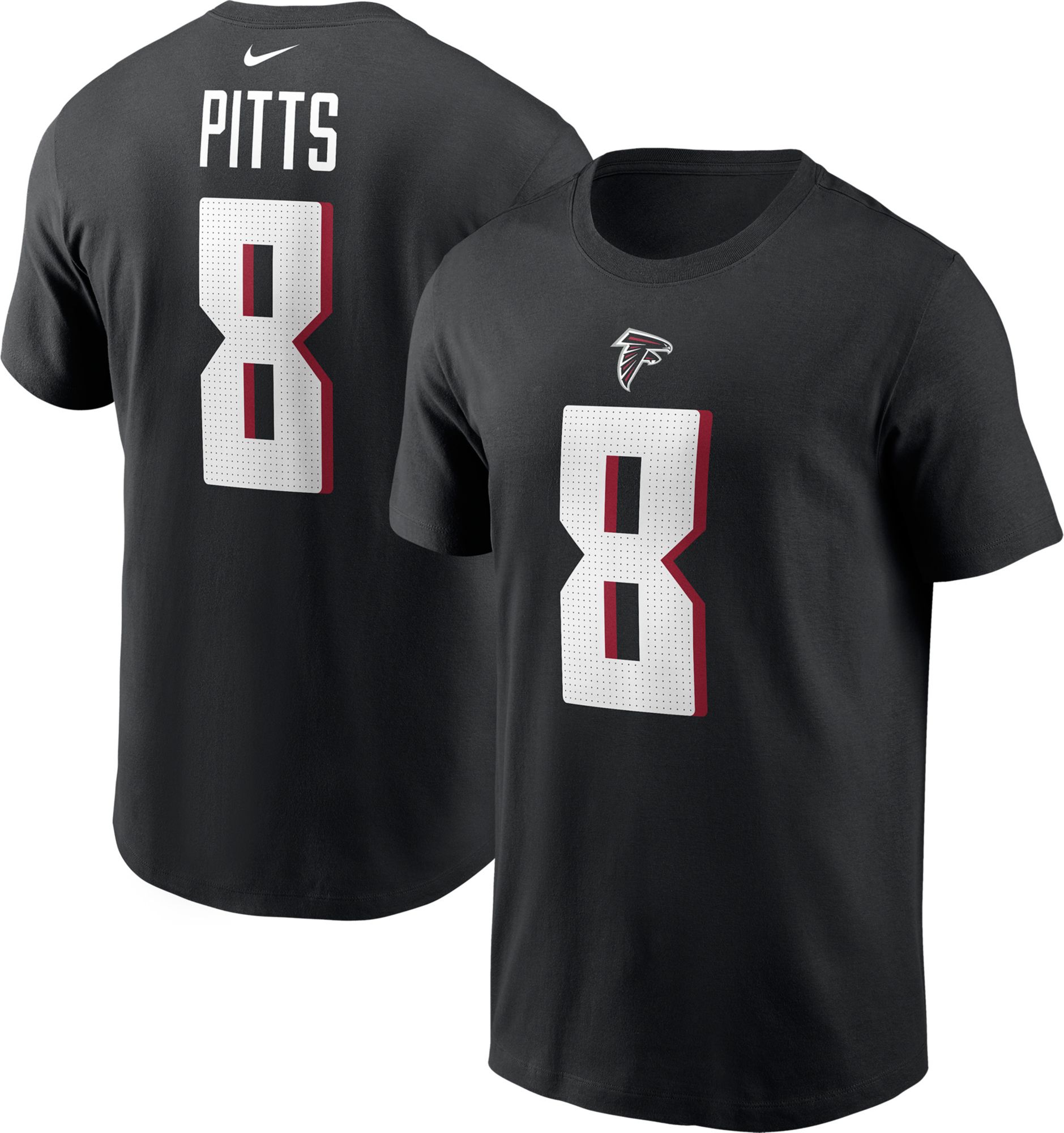 Nike Men's Atlanta Falcons Kyle Pitts #8 Black T-Shirt product image