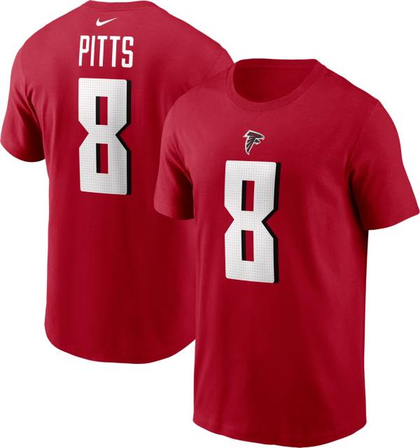 Nike Men's Atlanta Falcons Kyle Pitts #8 Red T-Shirt