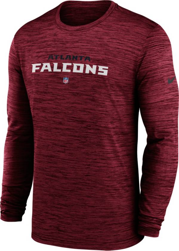 Nike Men's Atlanta Falcons Sideline Velocity Red Long Sleeve T-Shirt product image