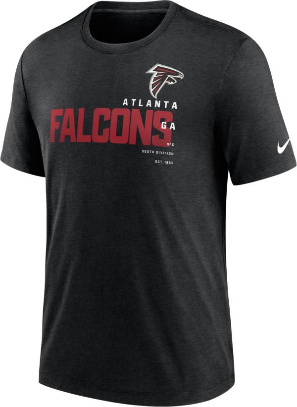 Nike Men's Atlanta Falcons Team Name Heather Black Tri-Blend T-Shirt product image