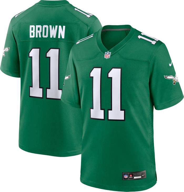 Youth Nike A.J. Brown Green Philadelphia Eagles Game Jersey