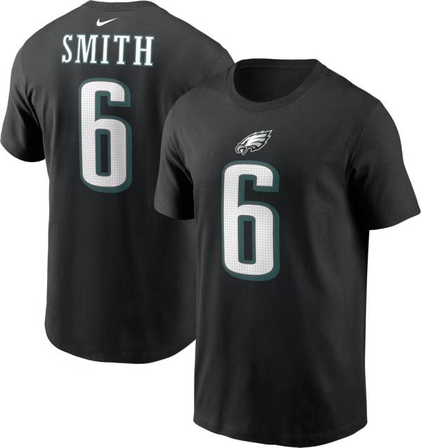 Nike Men's Philadelphia Eagles DeVonta Smith #6 Black T-Shirt