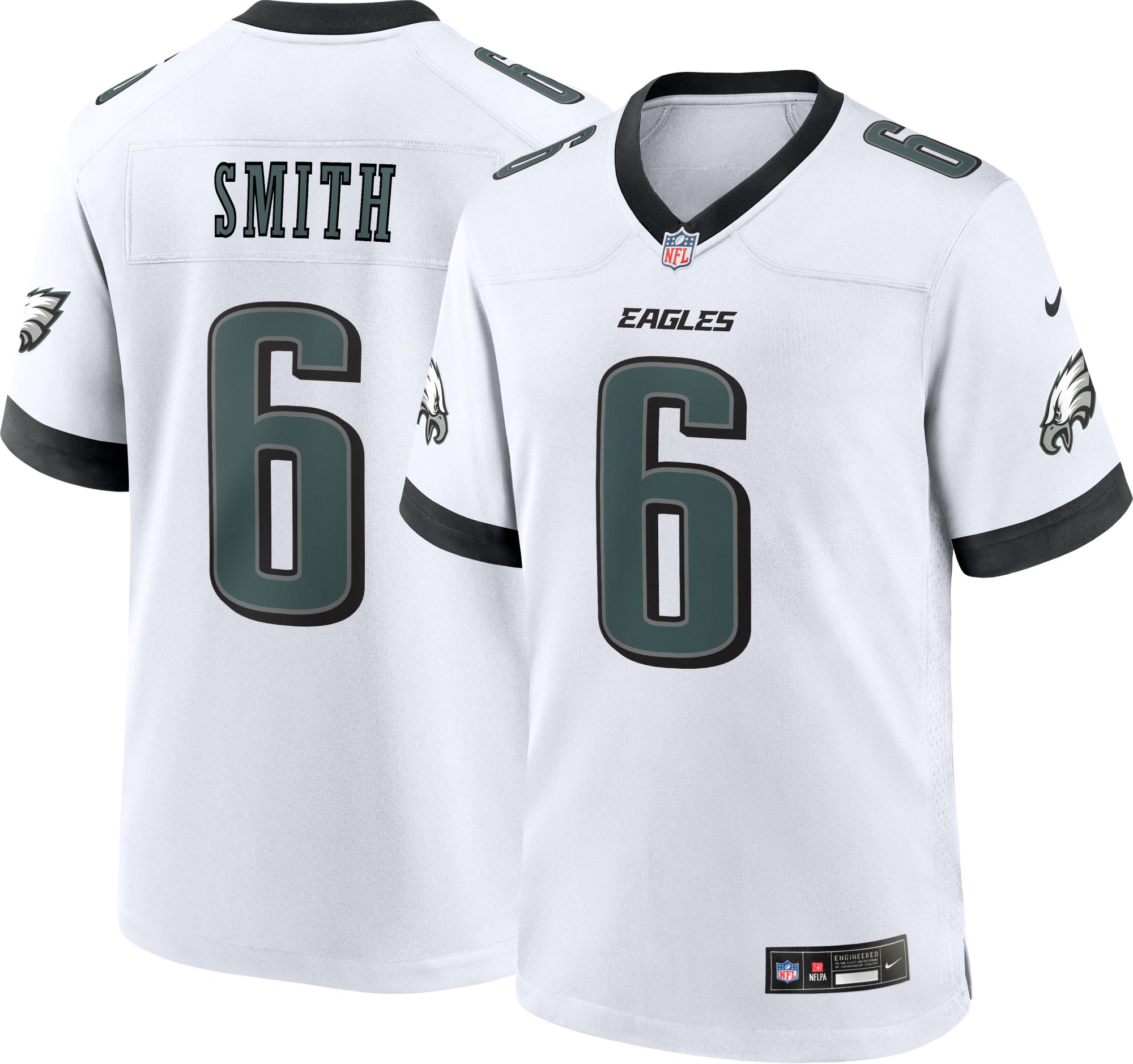 Nike Men's Philadelphia Eagles DeVonta Smith #6 White Game Jersey product image