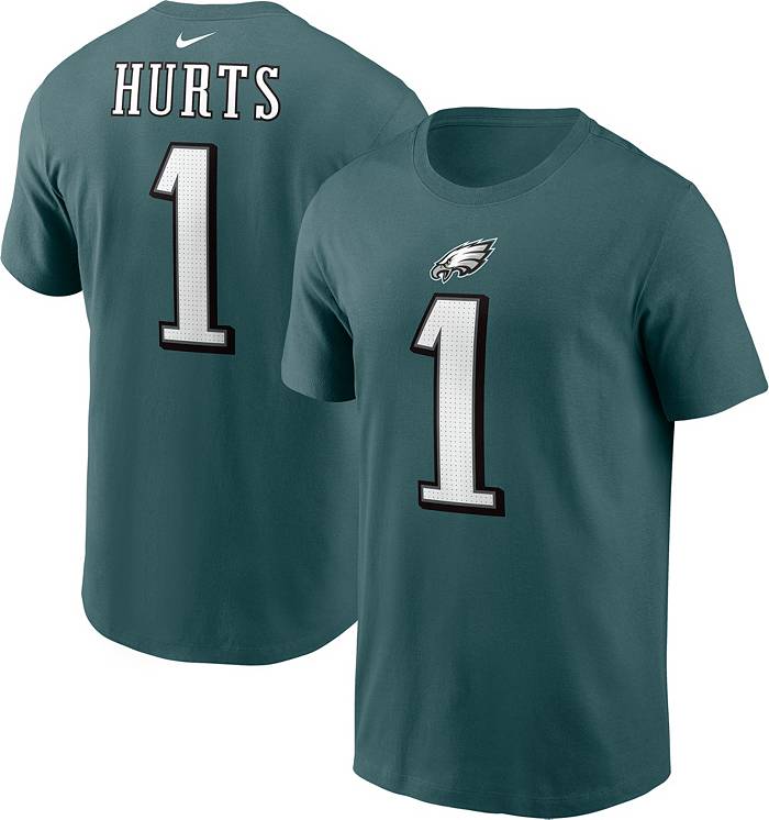 Nike Men's Philadelphia Eagles Jalen Hurts #1 Green T-Shirt