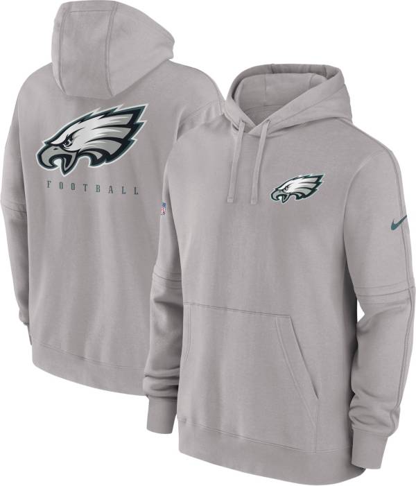 Philadelphia Eagles Nike Sideline Logo Performance Pullover Hoodie - Gray