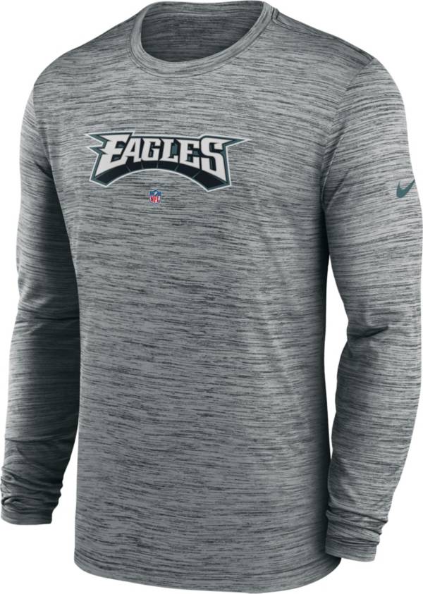 Men's New Era Midnight Green Philadelphia Eagles Long Sleeve Hoodie T-Shirt