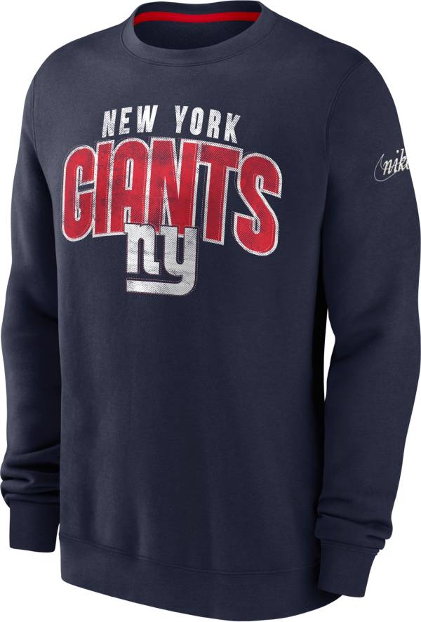 Nike Men's New York Giants Rewind Shout Navy Crew Sweatshirt product image
