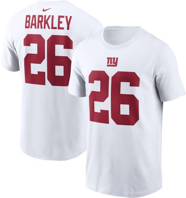 Nike Men's New York Giants Saquon Barkley #26 White T-Shirt