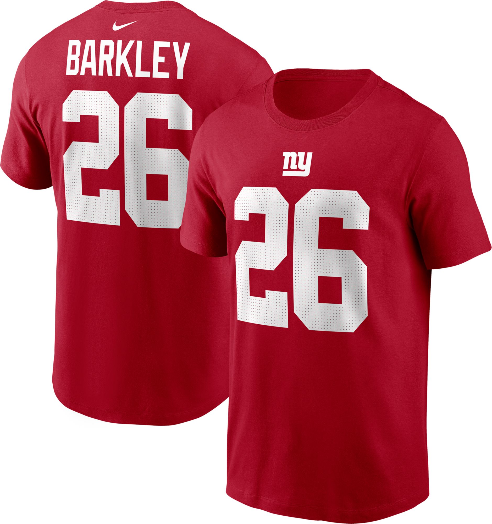 Nike New York Giants No26 Saquon Barkley Red Women's Stitched NFL Limited Inverted Legend 100th Season Jersey