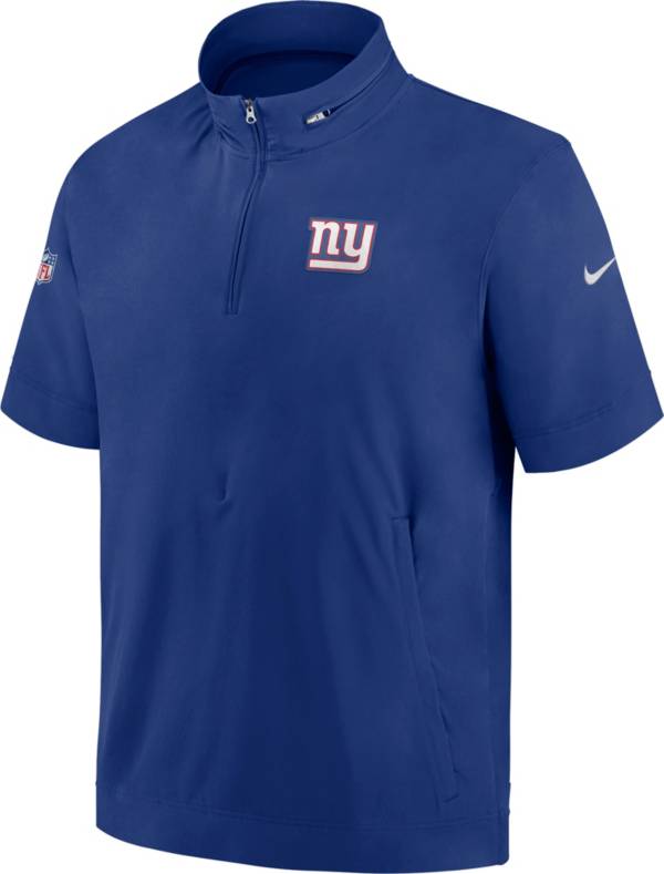 Nike Men's New York Giants Sideline Coach Royal Short-Sleeve Jacket product image