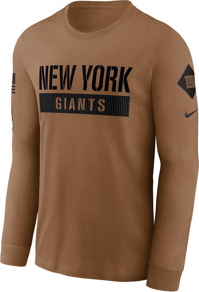Nike Men's New York Giants 2023 Salute to Service Brown Long