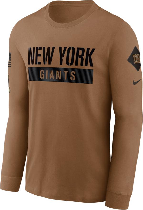 Nike Men's New York Giants 2023 Salute to Service Brown Long Sleeve T-Shirt product image