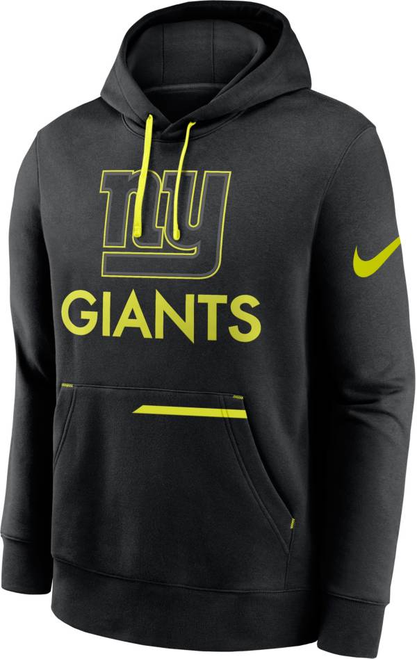 Nike Men's New York Giants 2023 Volt Black Pullover Hoodie product image