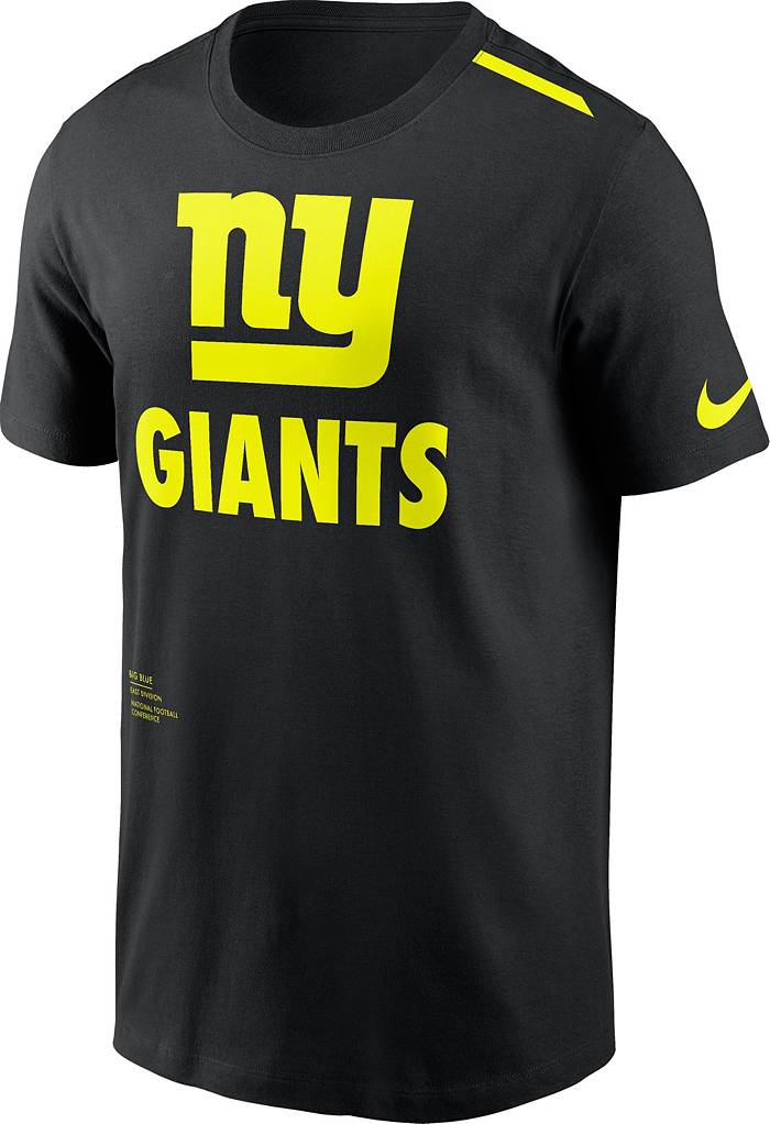 Men's Nike Black New York Giants RFLCTV Name and Logo T-Shirt