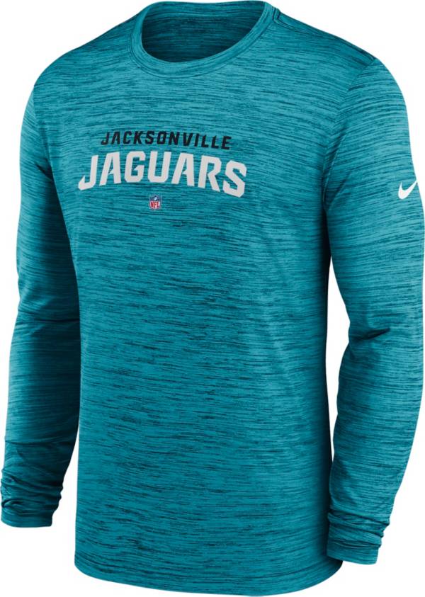 Nike Men's Jacksonville Jaguars Sideline Velocity Teal Long Sleeve T-Shirt