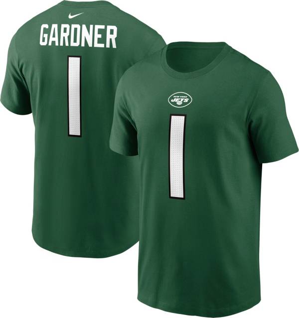 Nike Men's New York Jets Sauce Gardner 1 Green TShirt Dick's