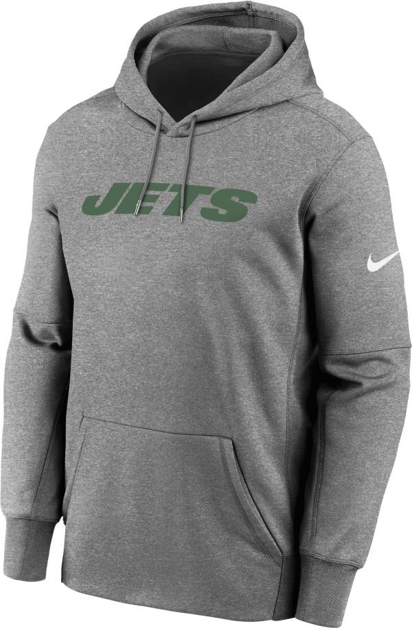 Nike Men's New York Jets Therma-FIT Wordmark Dark Grey Heather