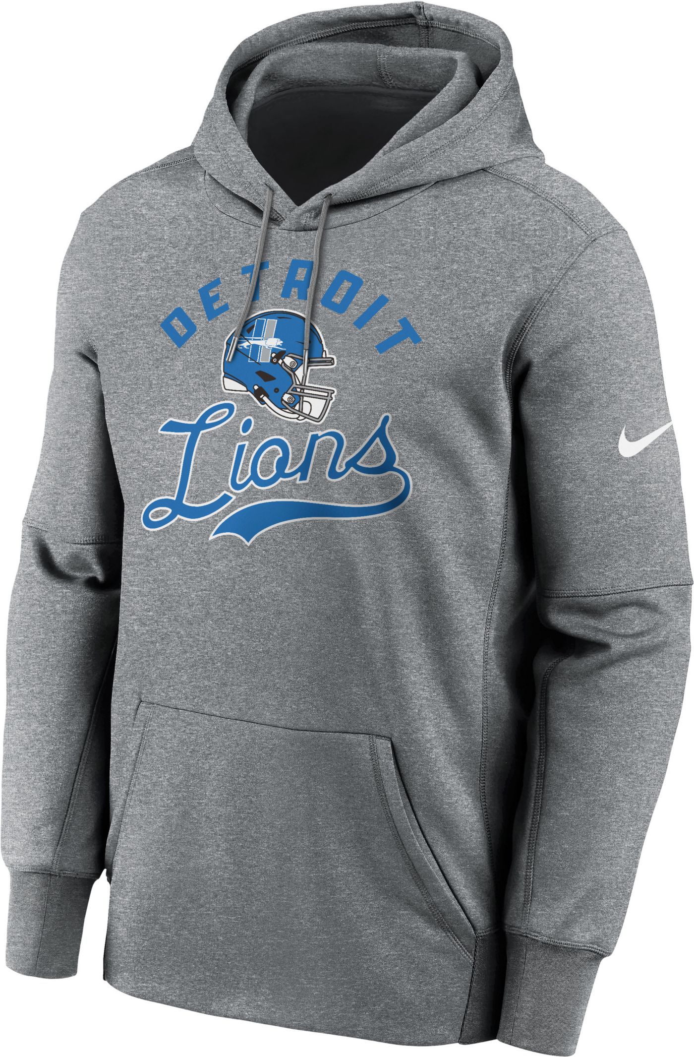 Nike Men s Detroit Lions Team Script Pullover Hoodie Dick s Sporting Goods