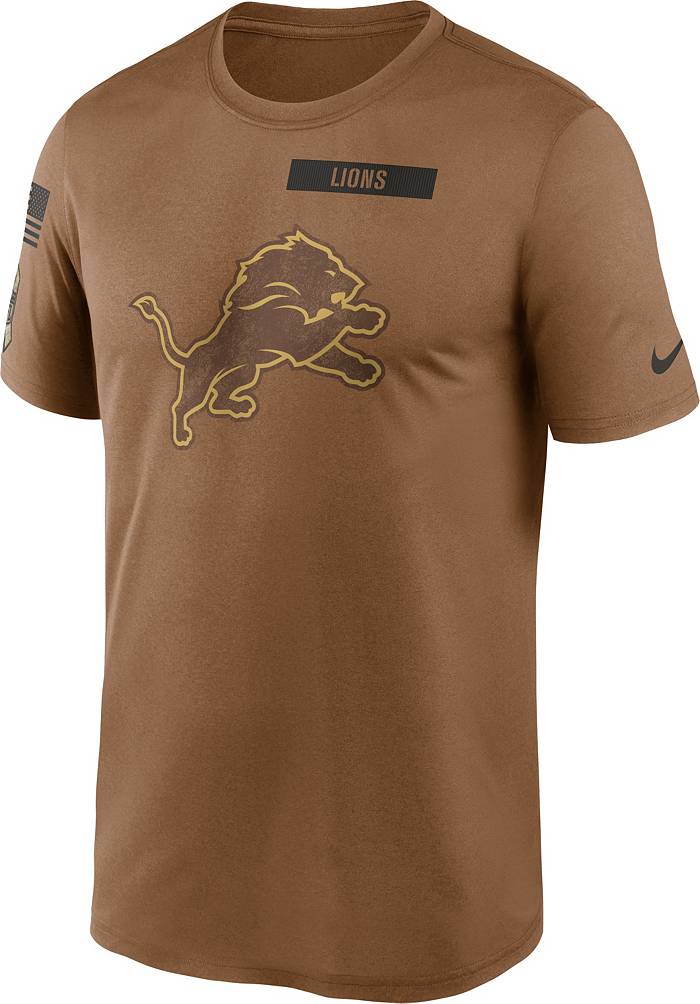 Nike Men's Detroit Lions 2023 Salute to Service Brown Long Sleeve