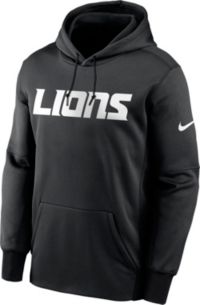 Nike Detroit Lions Mens Black Prime Logo Therma Hood