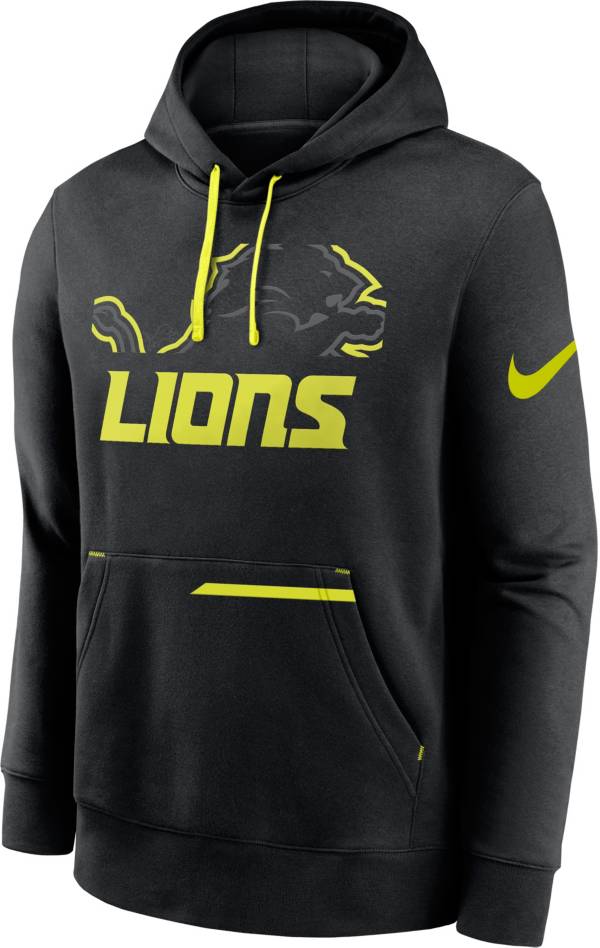 Men's detroit lions nike black 2021 outlet salute to service sideline performance pullover hoodie