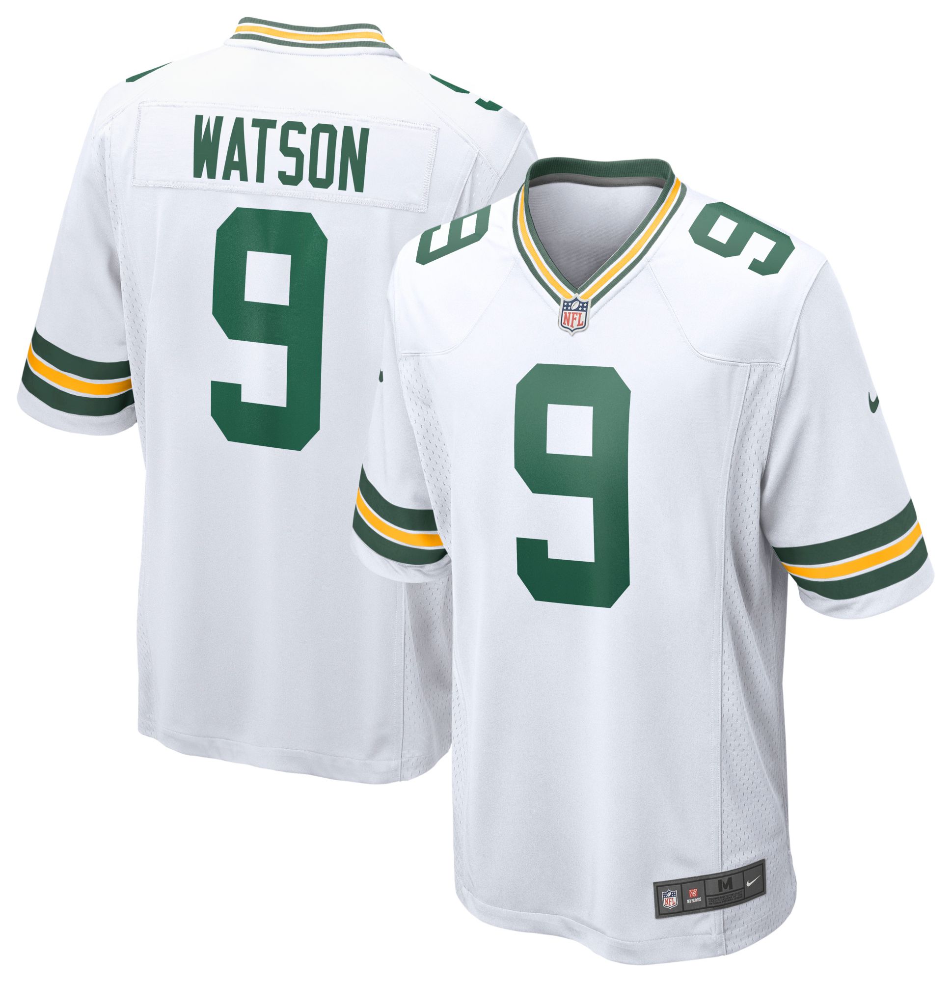 Nike Men's Green Bay Packers Christian Watson #9 White Game Jersey product image