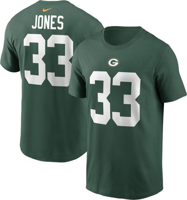 Nike Men's Green Bay Packers Aaron Jones #33 Green Game Jersey