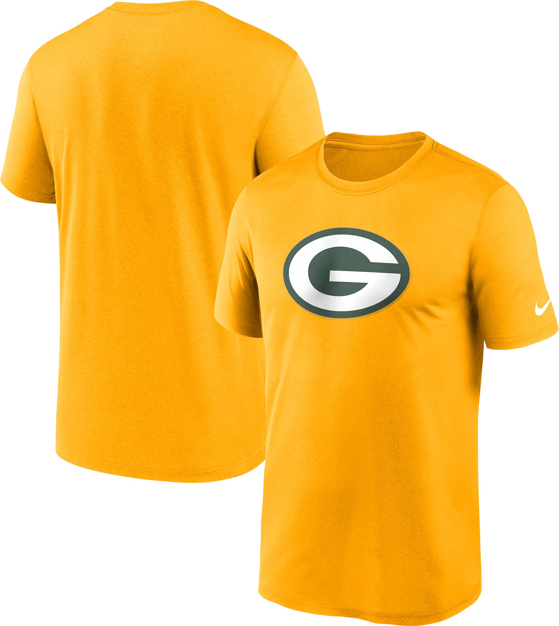 Nike Men's Green Bay Packers Legend Logo Gold T-Shirt product image