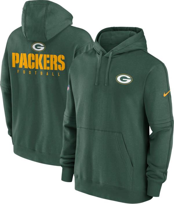 Nike Men s Green Bay Packers 2023 Sideline Club Green Pullover