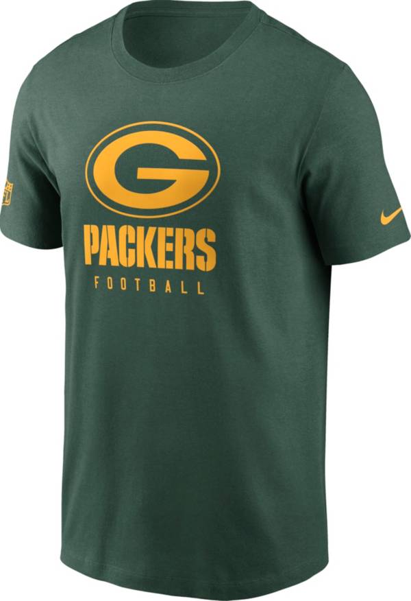 Nike Men's Green Bay Packers Sideline Team Issue Green T-Shirt