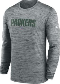 Nike Men's Green Bay Packers Team Slogan Long Sleeve T-Shirt - Green - M (Medium)