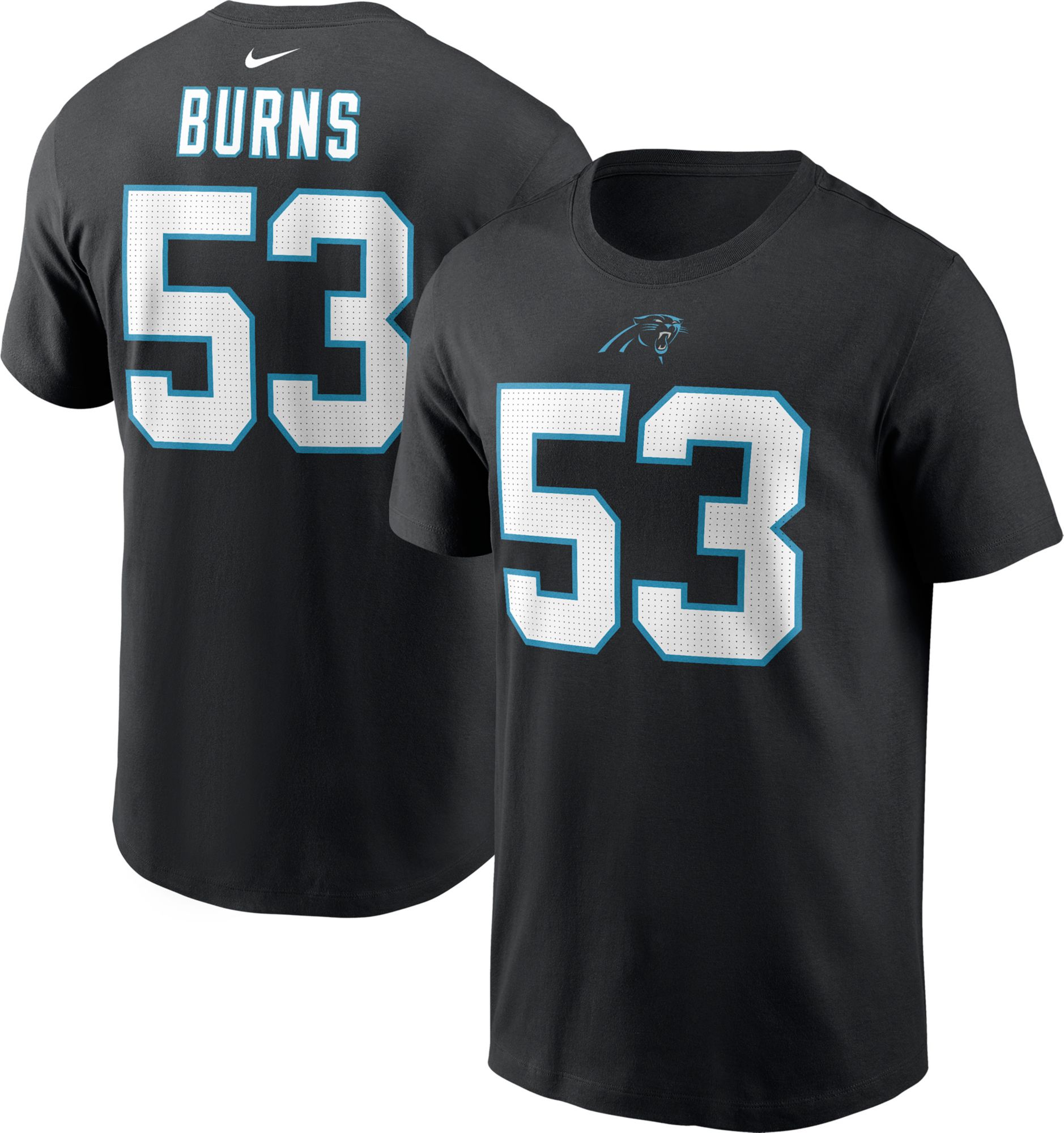 Nike Carolina Panthers No53 Brian Burns White Women's Stitched NFL 100th Season Vapor Limited Jersey