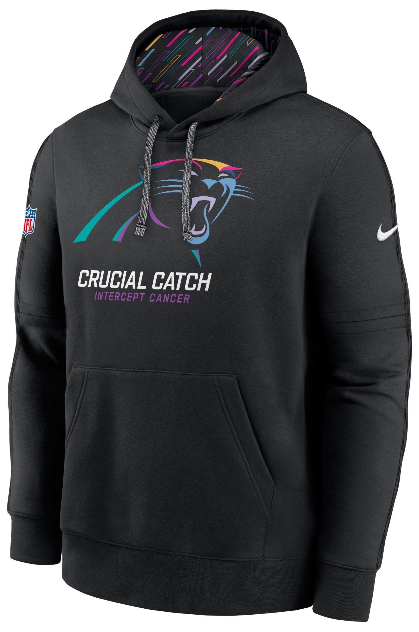 Nike Men s Carolina Panthers Crucial Catch 2024 Club Black Hoodie Dick s Sporting Goods