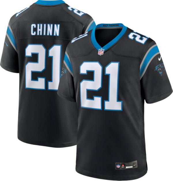 Nike Men's Carolina Panthers Jeremy Chinn #21 Black Game Jersey